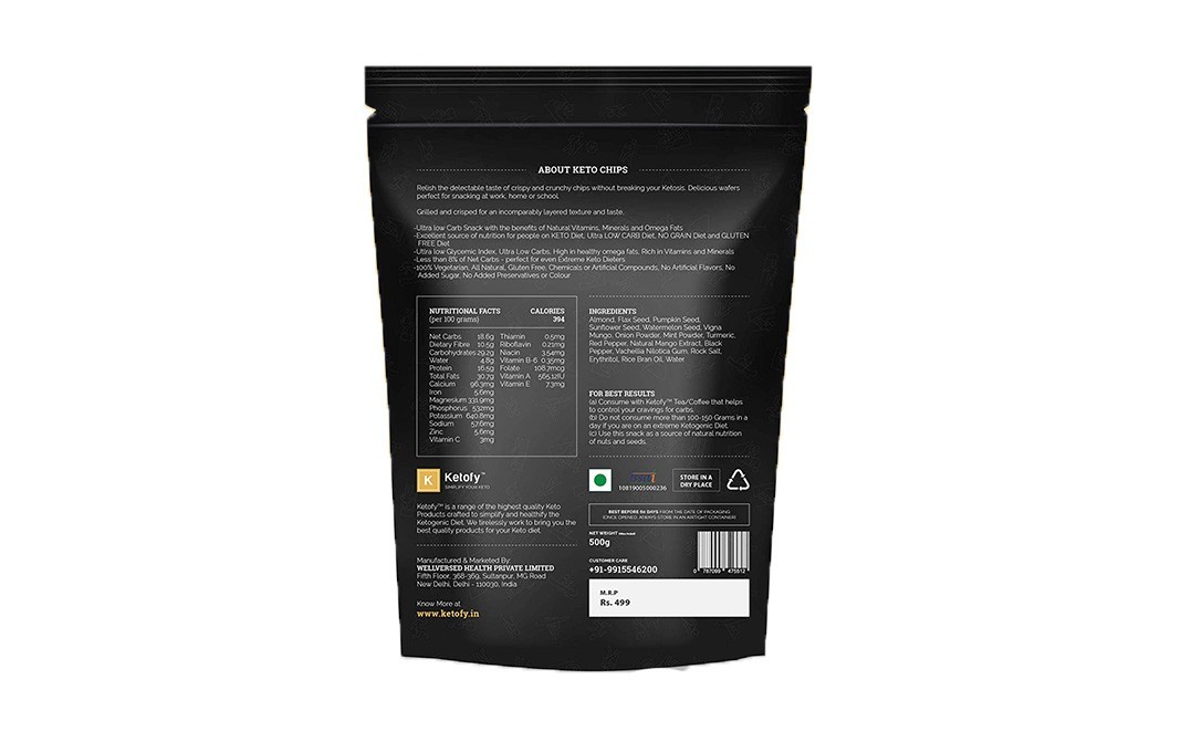 Ketofy Keto Chips    Pack  500 grams